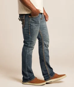 Bottoms|Jeans | True Religion Ricky Relaxed Straight Stretch Jean Sideline Raw Dark