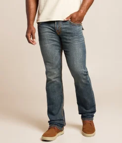 Bottoms|Jeans | True Religion Ricky Relaxed Straight Stretch Jean Sideline Raw Dark
