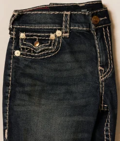 True Religion Ricky Stretch Short Dark Wash New