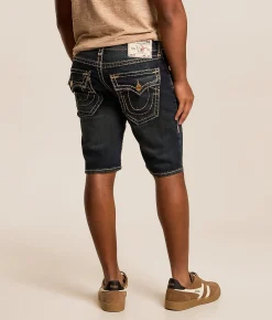 True Religion Ricky Stretch Short Dark Wash New