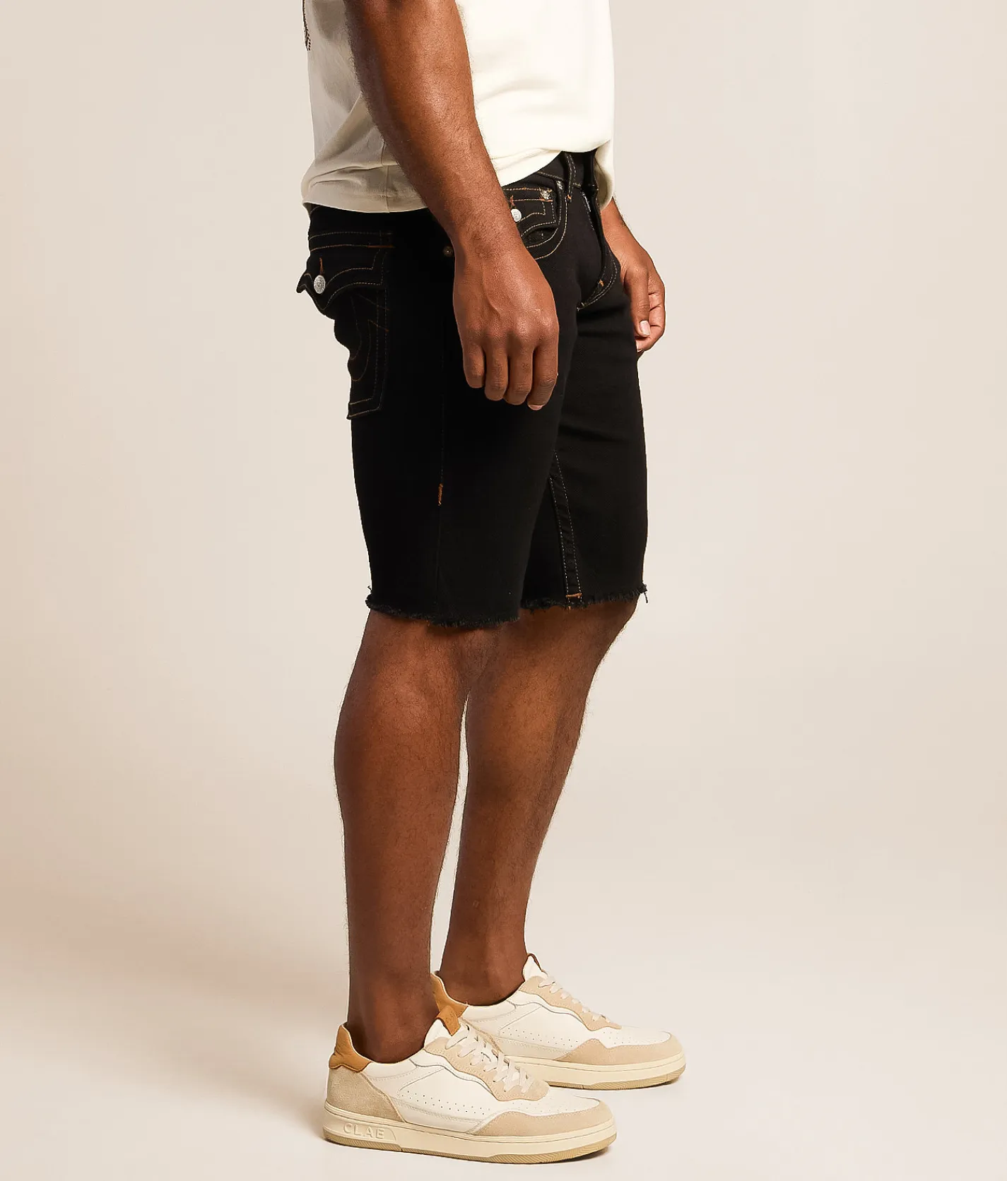 True Religion Ricky Stretch Short Black Rinse Hot