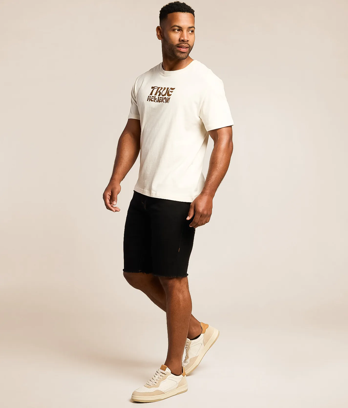 True Religion Ricky Stretch Short Black Rinse Hot