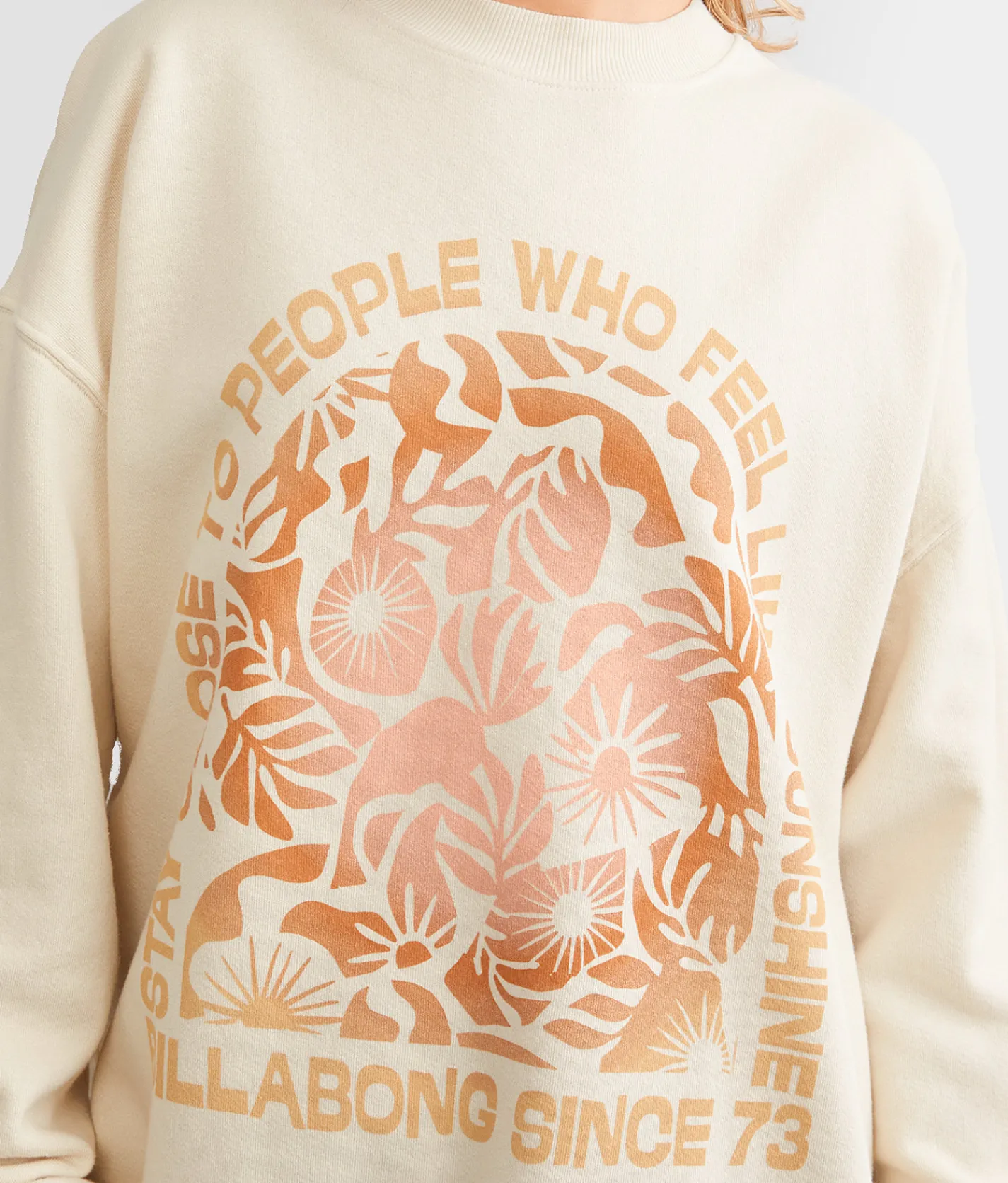 Tops | Billabong Ride In Oversized Pullover Bliss Blue