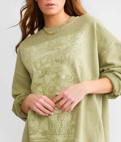 Billabong Ride In Oversized Pullover Palm Green Sale