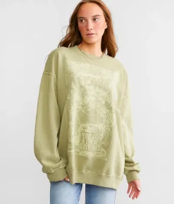 Billabong Ride In Oversized Pullover Palm Green Sale