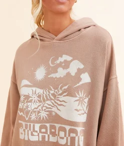Billabong Ride Out Hooded Sweatshirt Sweet Earth Clearance