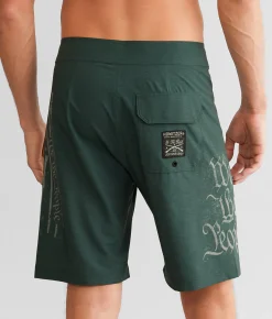 Bottoms|Swimwear | Howitzer Rifle Flag Stretch Boardshort Olive