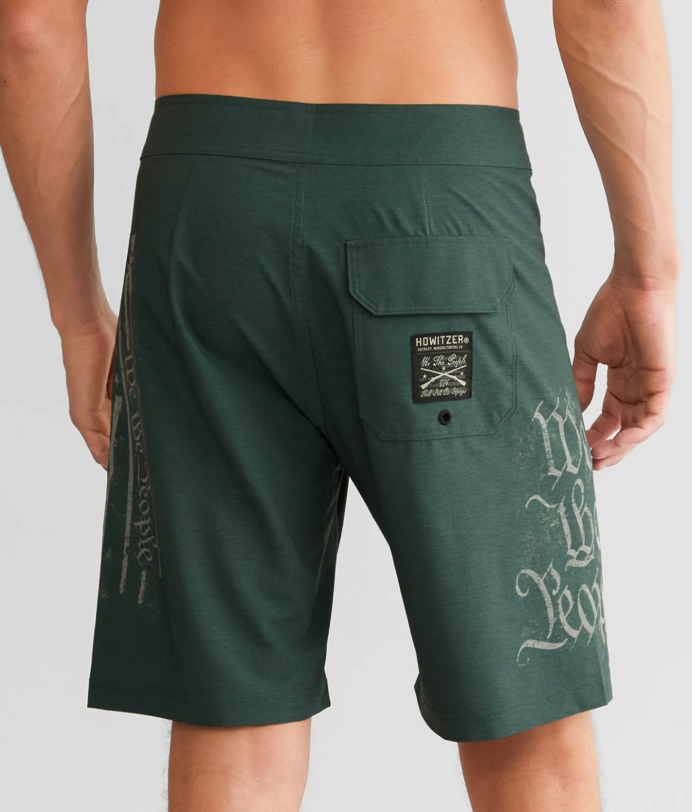 Bottoms|Swimwear | Howitzer Rifle Flag Stretch Boardshort Olive