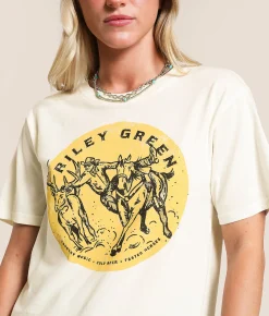Life Clothing Riley Green Band T-Shirt Off White Online