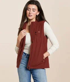 Tops|Coats & Jackets | Ariat Rion Performance Stretchshell Vest Madder Brown