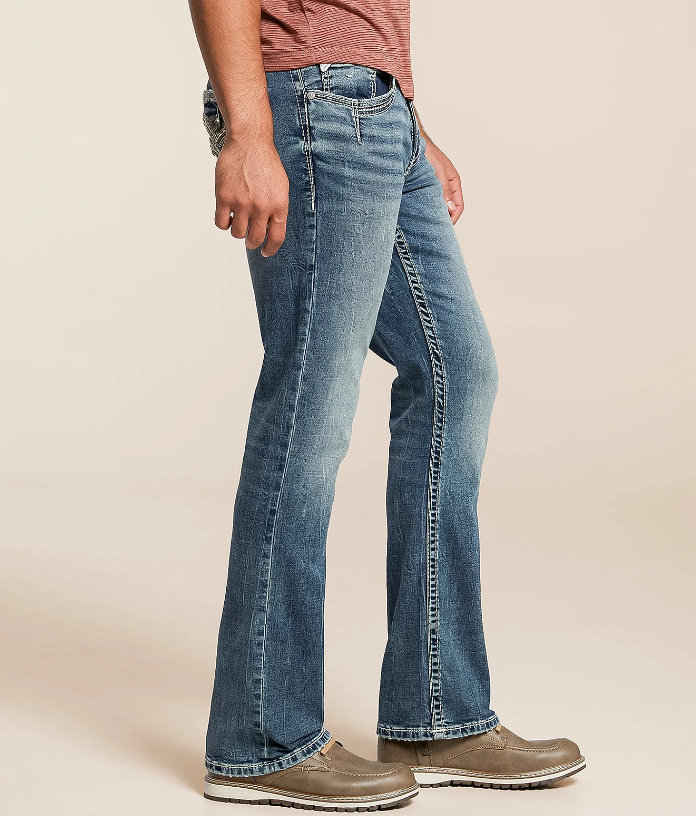 Salvage Riot Boot Stretch Jean Chrome Stout