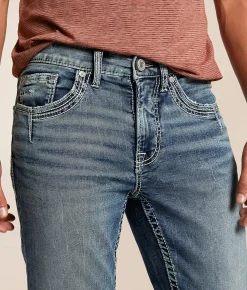 Salvage Riot Boot Stretch Jean Chrome Stout