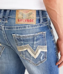 Sale Jeans|Bottoms | Salvage Riot Taper Stretch Jean Thebes