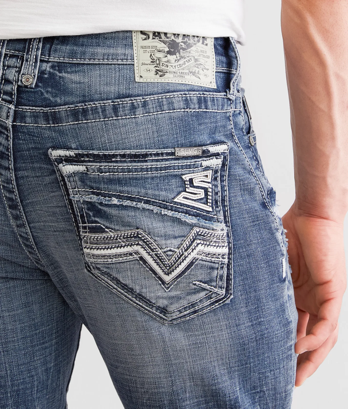 Salvage Riot Taper Stretch Jean Megara Hot