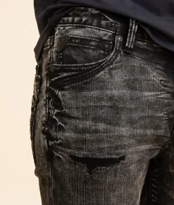 Salvage Riot Taper Stretch Jean Experimental Sale