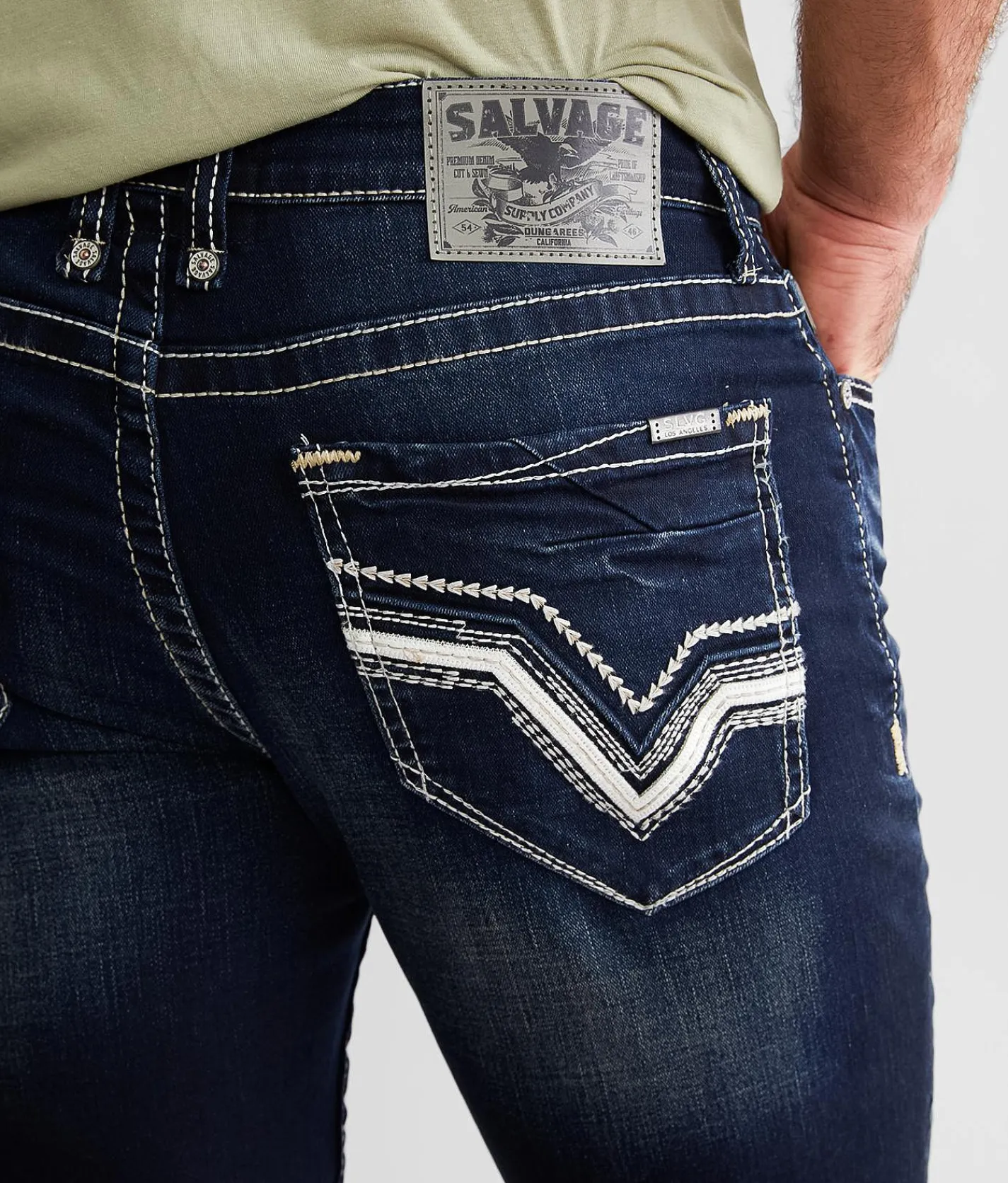 Salvage Riot Taper Stretch Jean Highland Best