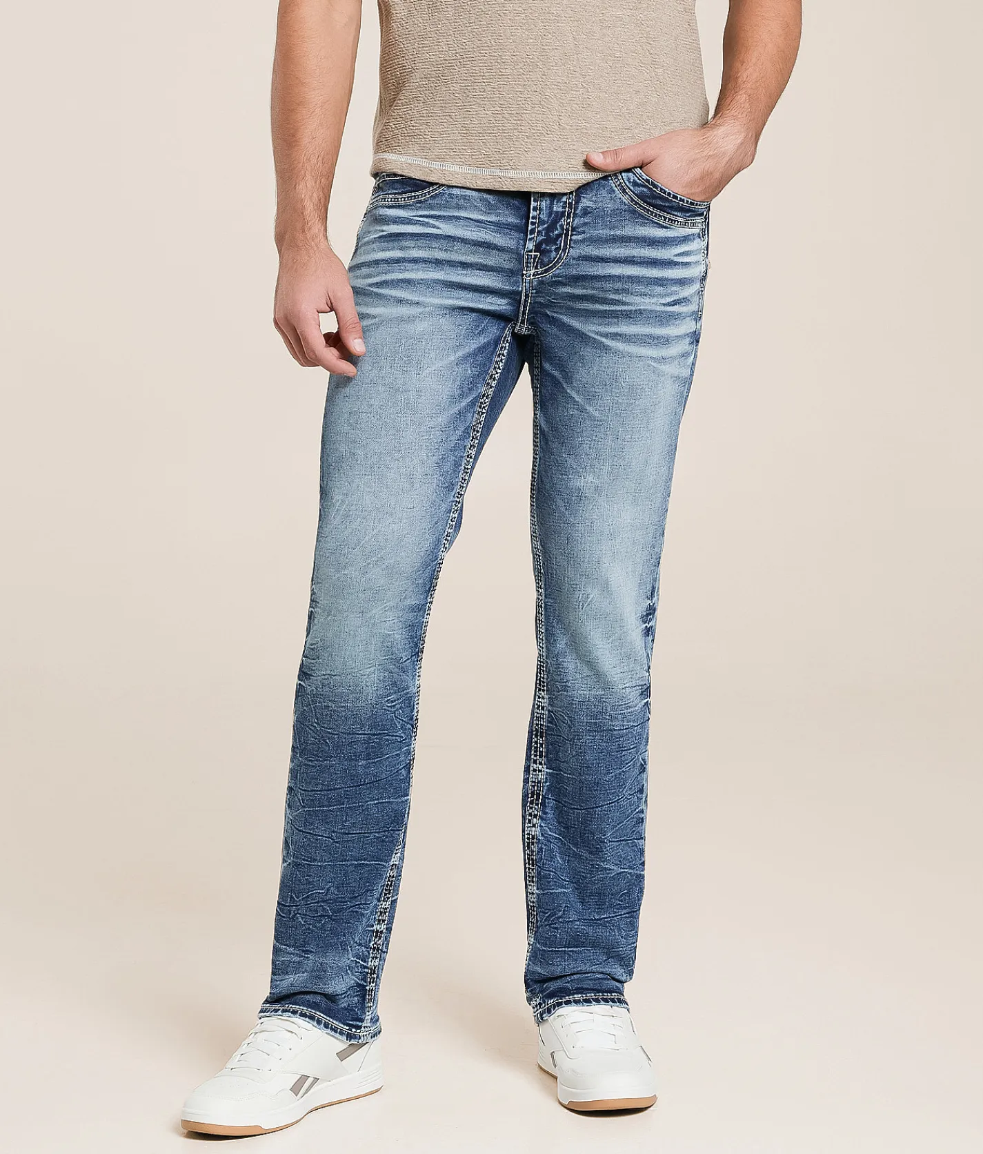 Salvage Riot Taper Stretch Jean Twine Clearance