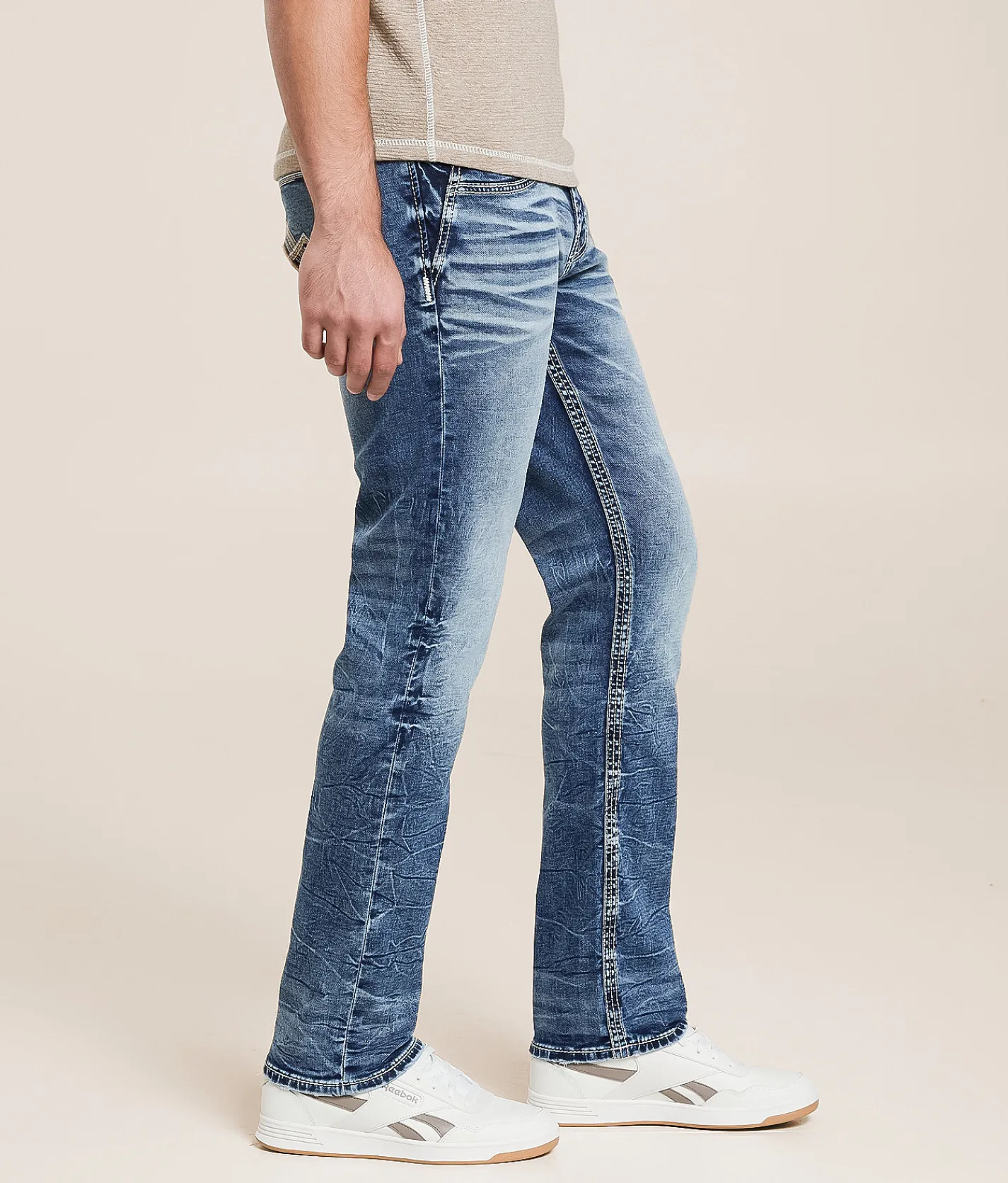 Salvage Riot Taper Stretch Jean Twine Clearance