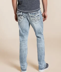 Bottoms | Salvage Riot Taper Stretch Jean Black Hole