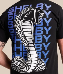 Ripple Junction Ripple Junciton® Shelby Cobra Repeat T-Shirt Black Discount