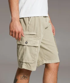 BKE Ripstop Athletic Cargo Short Pelican Hot