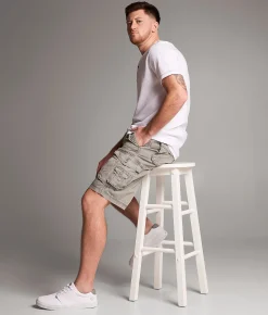 BKE Ripstop Athletic Cargo Short Grey Best