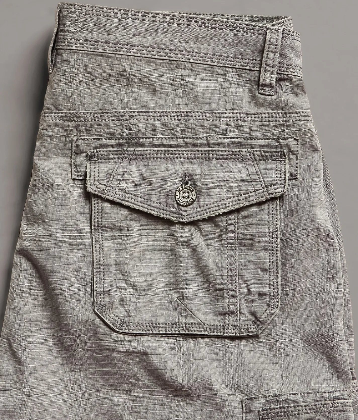 BKE Ripstop Athletic Cargo Short Grey Best