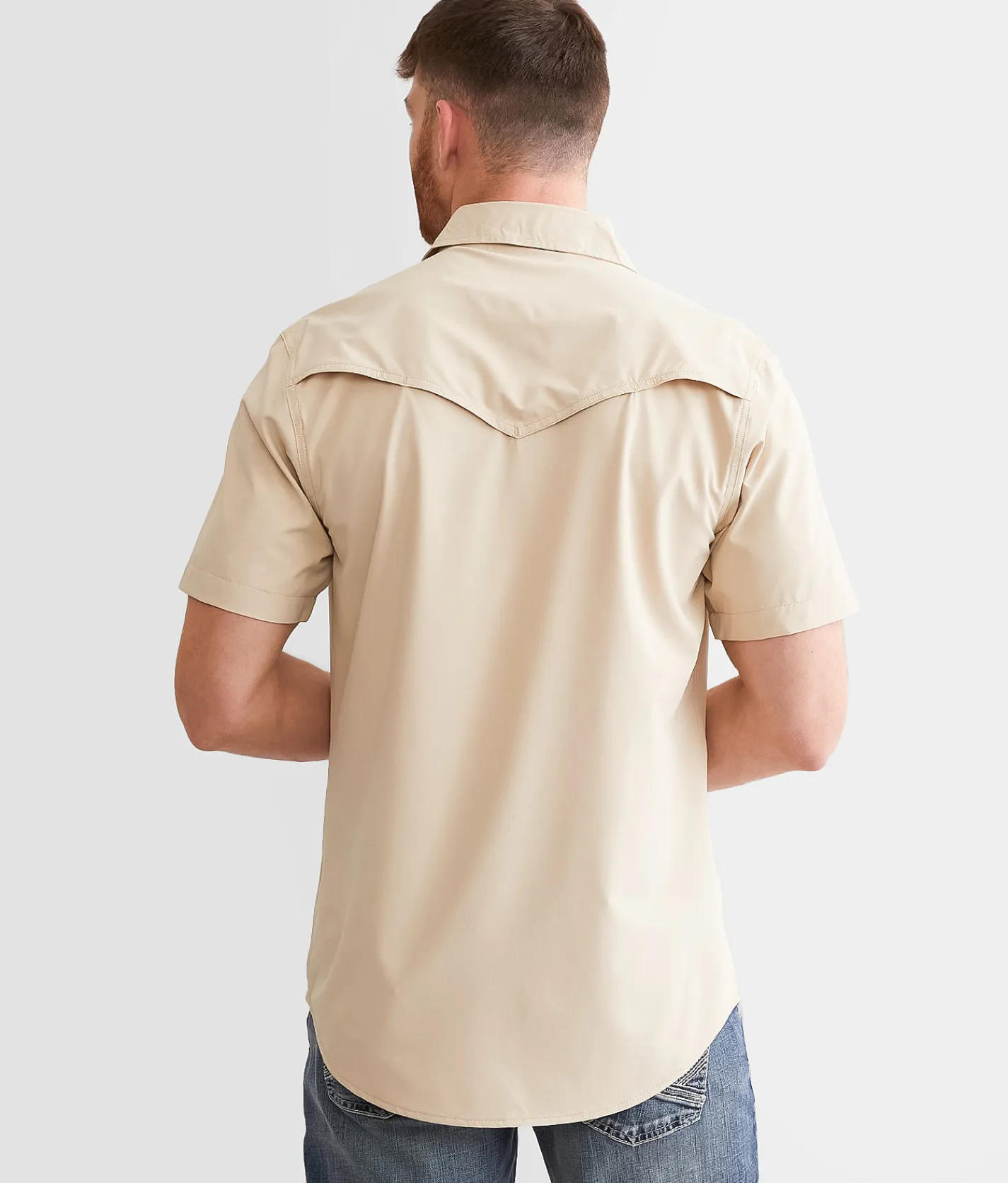 Gentry County Ripstop Athletic Performance Stretch Shirt Fair Aqua Outlet