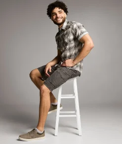 Bottoms|Shorts | BKE Ripstop Standard Cargo Short Ombre Blue