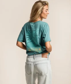 Tops | Salty Crew Rise & Smile T-Shirt Teal