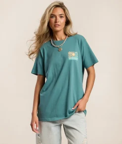 Tops | Salty Crew Rise & Smile T-Shirt Teal