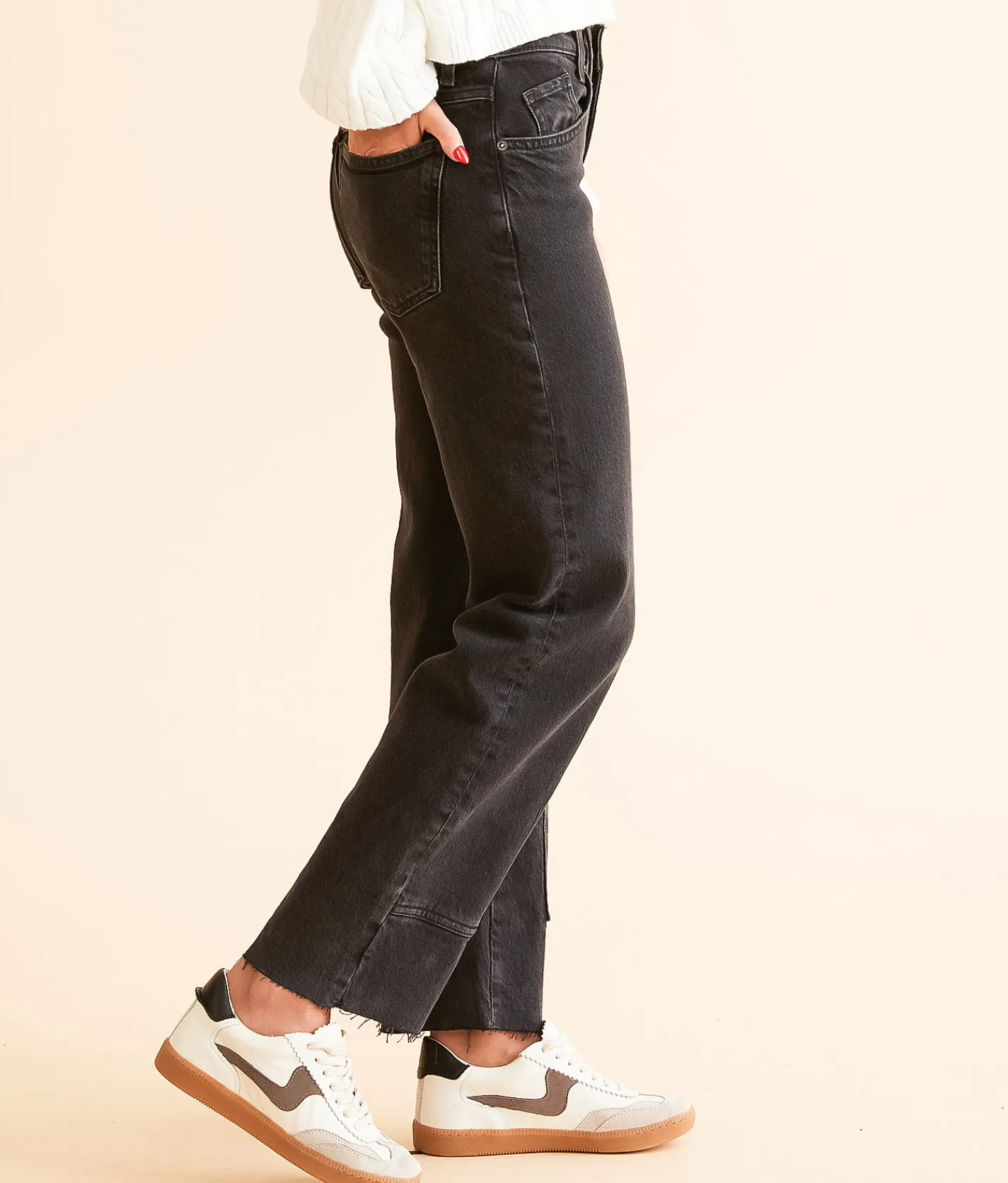 Free People Risk Taker High Rise Straight Stretch Jean Main Squeeze New