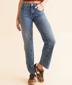 Jeans|Bottoms | Free People Risk Taker Straight Stretch Jean Mantra