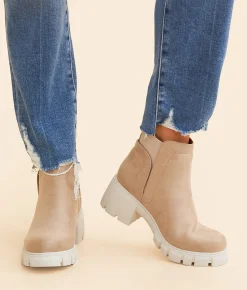 Shoes | Soda Ritah Lug Chelsea Ankle Boot Clay