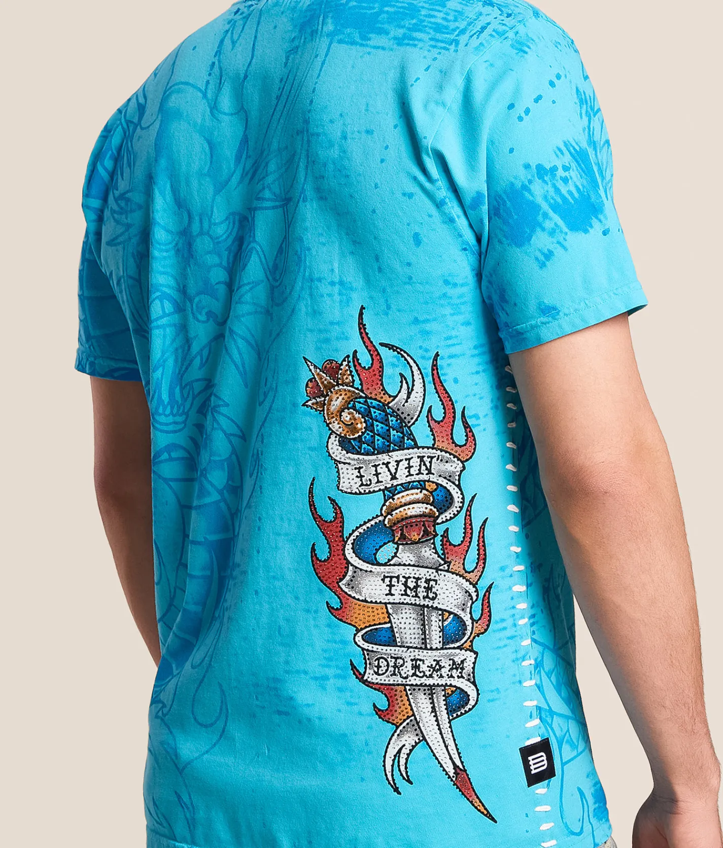 Tops|Graphic T-Shirts | Affliction Rival High T-Shirt Bachelor Button