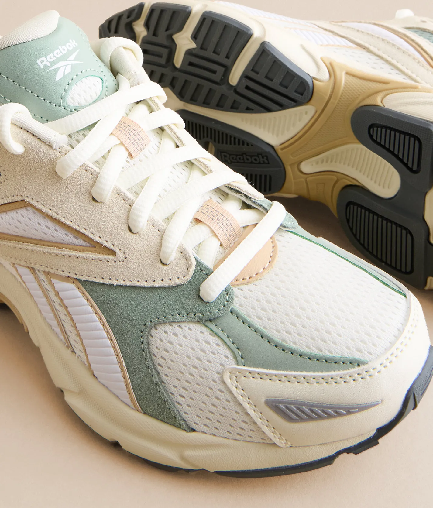 Shoes|Activewear | Reebok® Road Prime Essentials Leather Sneaker Chalk Vintage Chalk