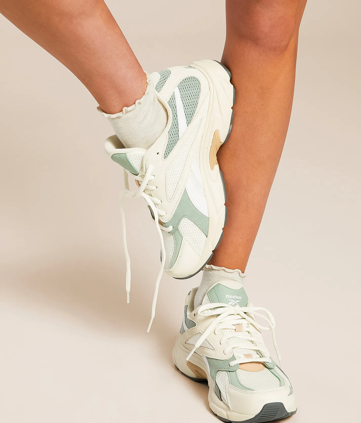 Shoes|Activewear | Reebok® Road Prime Essentials Leather Sneaker Chalk Vintage Chalk