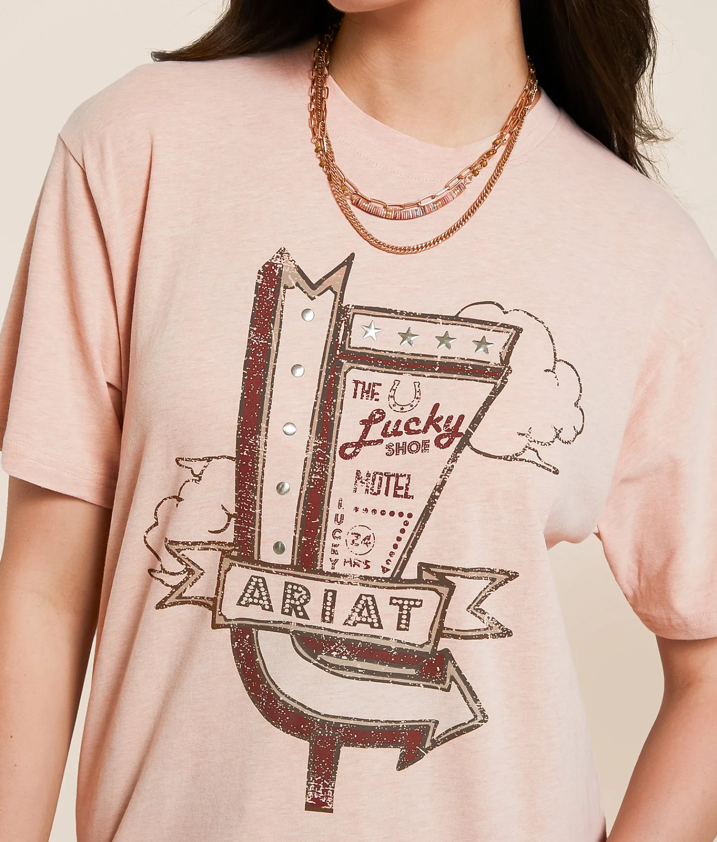 Tops | Ariat Roadside Oversized T-Shirt Muted Clay