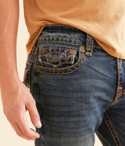 Sale Jeans|Bottoms | True Religion Rocco Relaxed Skinny Stretch Jean Queens Dark Wash