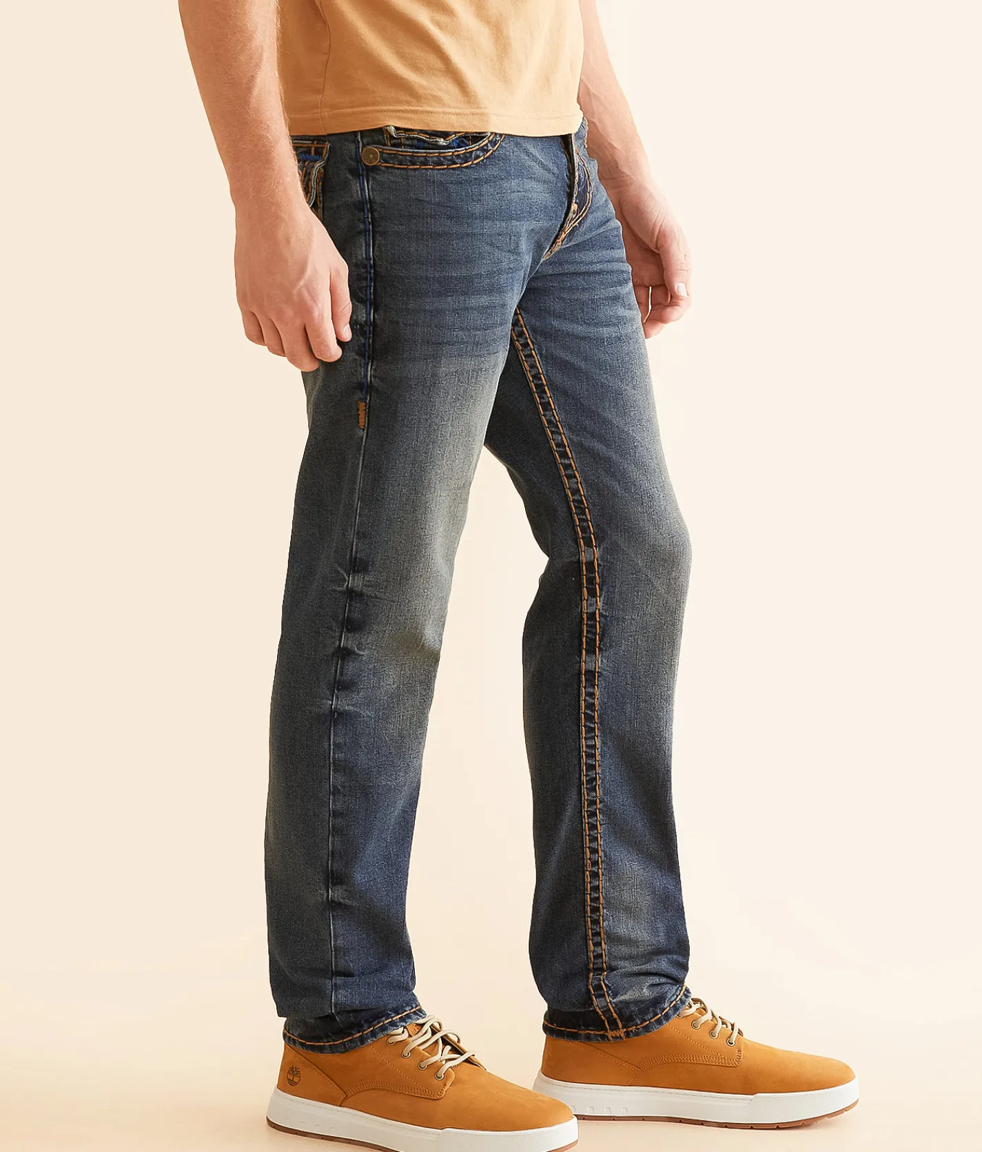 Sale Jeans|Bottoms | True Religion Rocco Relaxed Skinny Stretch Jean Queens Dark Wash