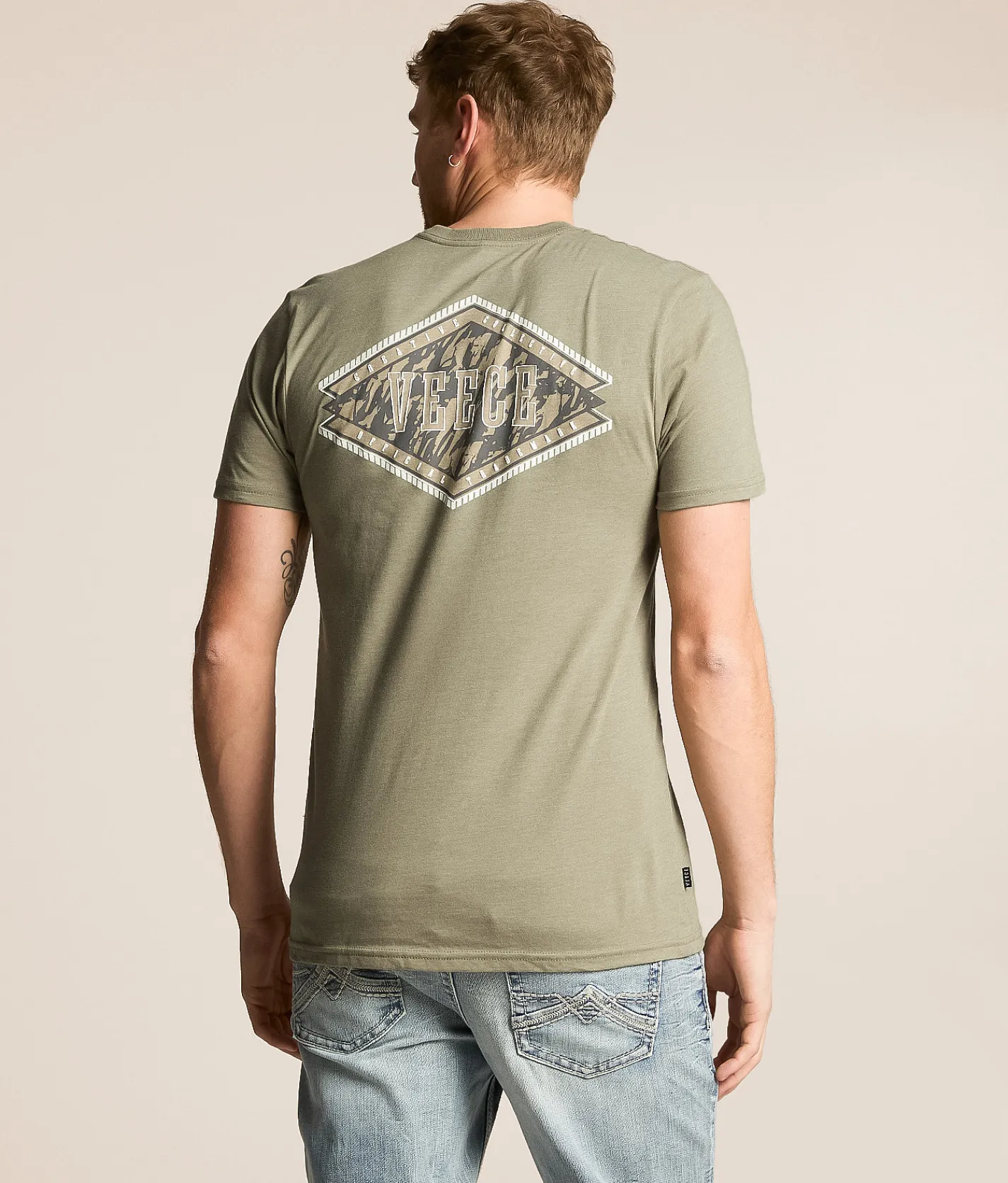 Tops|Graphic T-Shirts | Veece Rock Blast T-Shirt Moss Heather