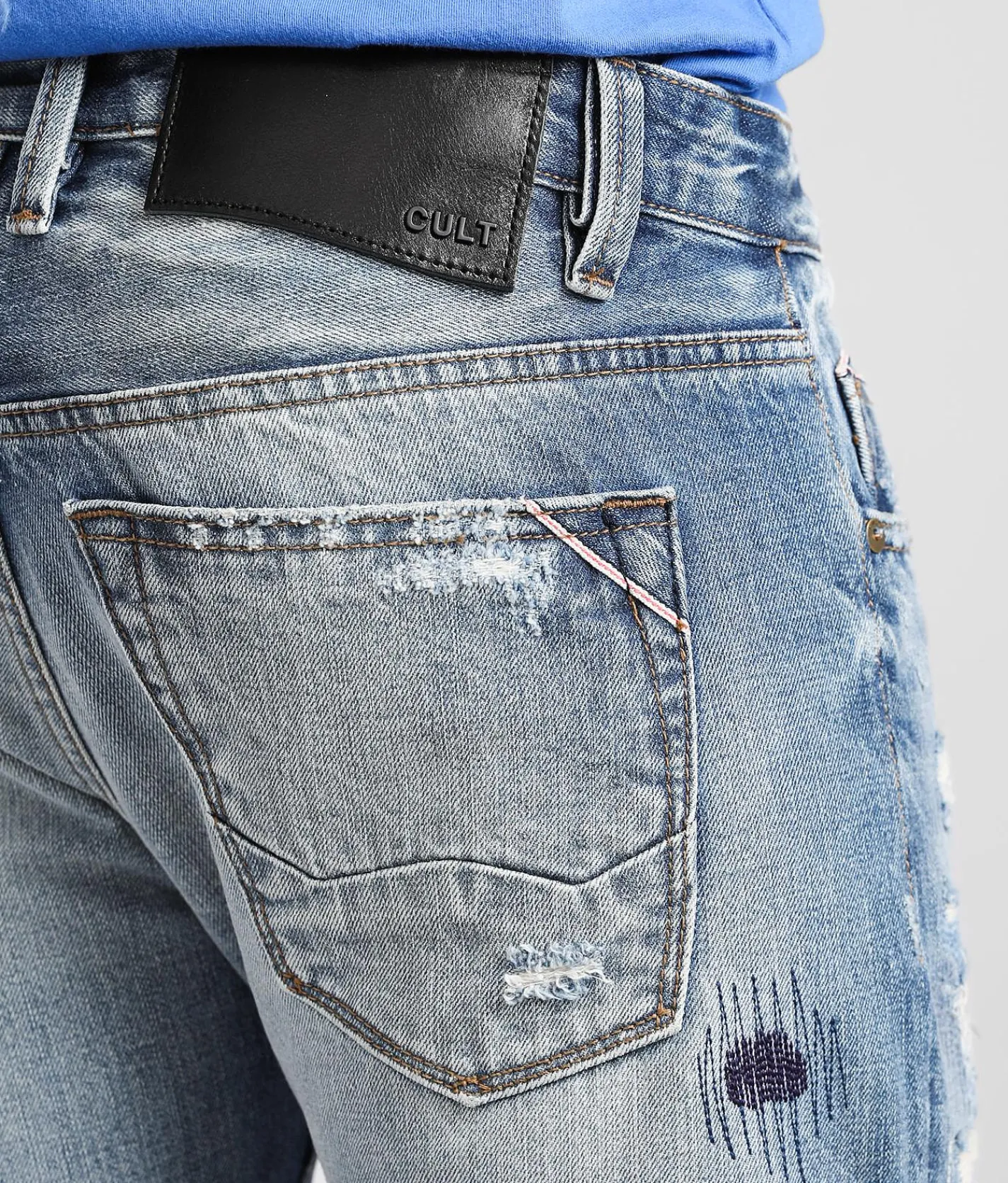 Cult of Individuality Rocker Slim Straight Jean Fossil Outlet
