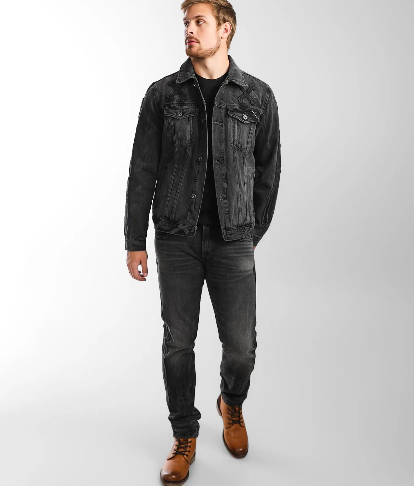 Cult of Individuality Rocker Slim Straight Jean Bones Sale