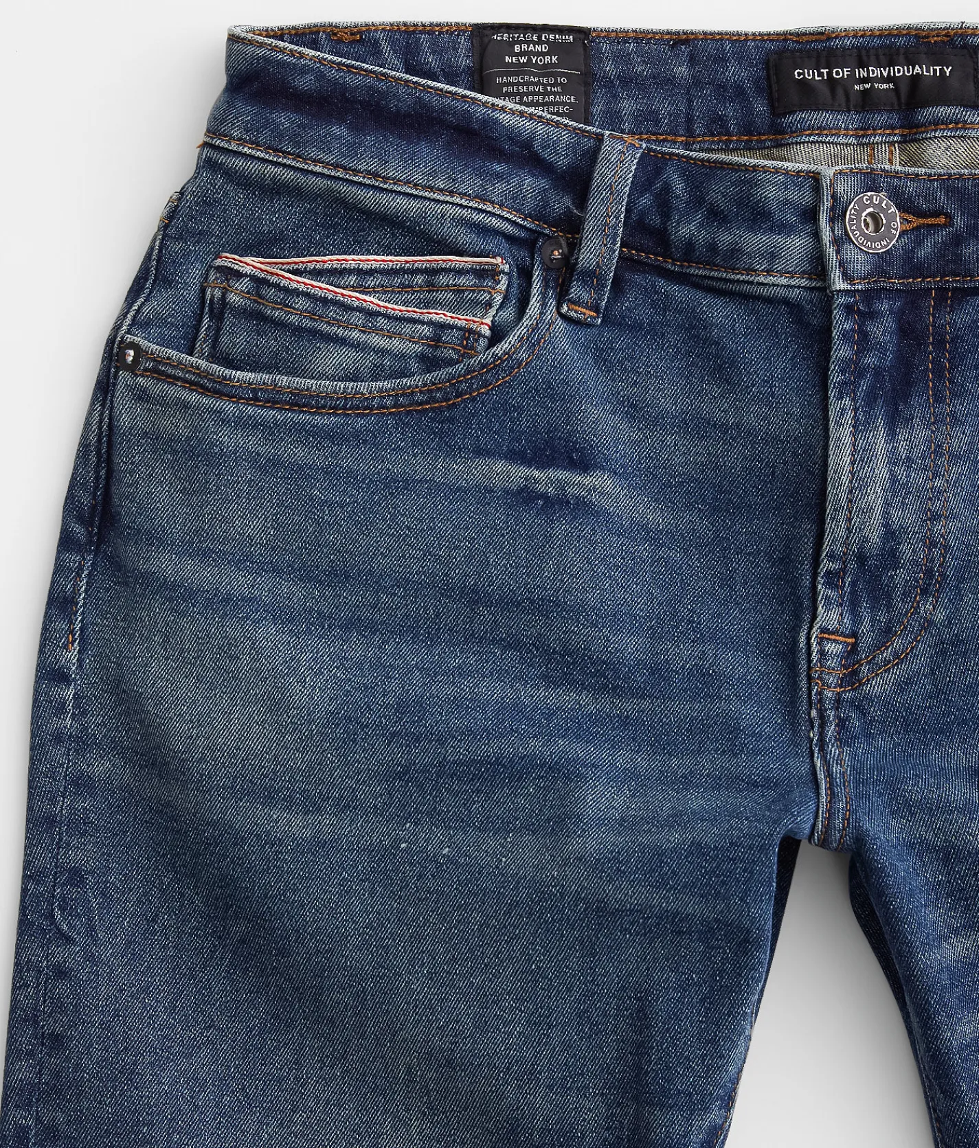 Sale Jeans|Bottoms | Cult of Individuality Rocker Slim Straight Stretch Jean Dark Sand