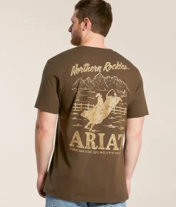 Ariat Rocky Bull T-Shirt Turkish Coffee New