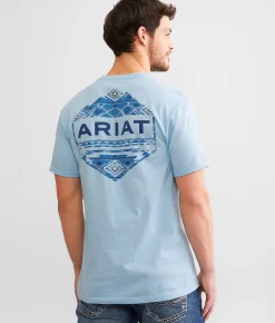 Ariat Rocky Mountain Badge T-Shirt Sea Angel Clearance
