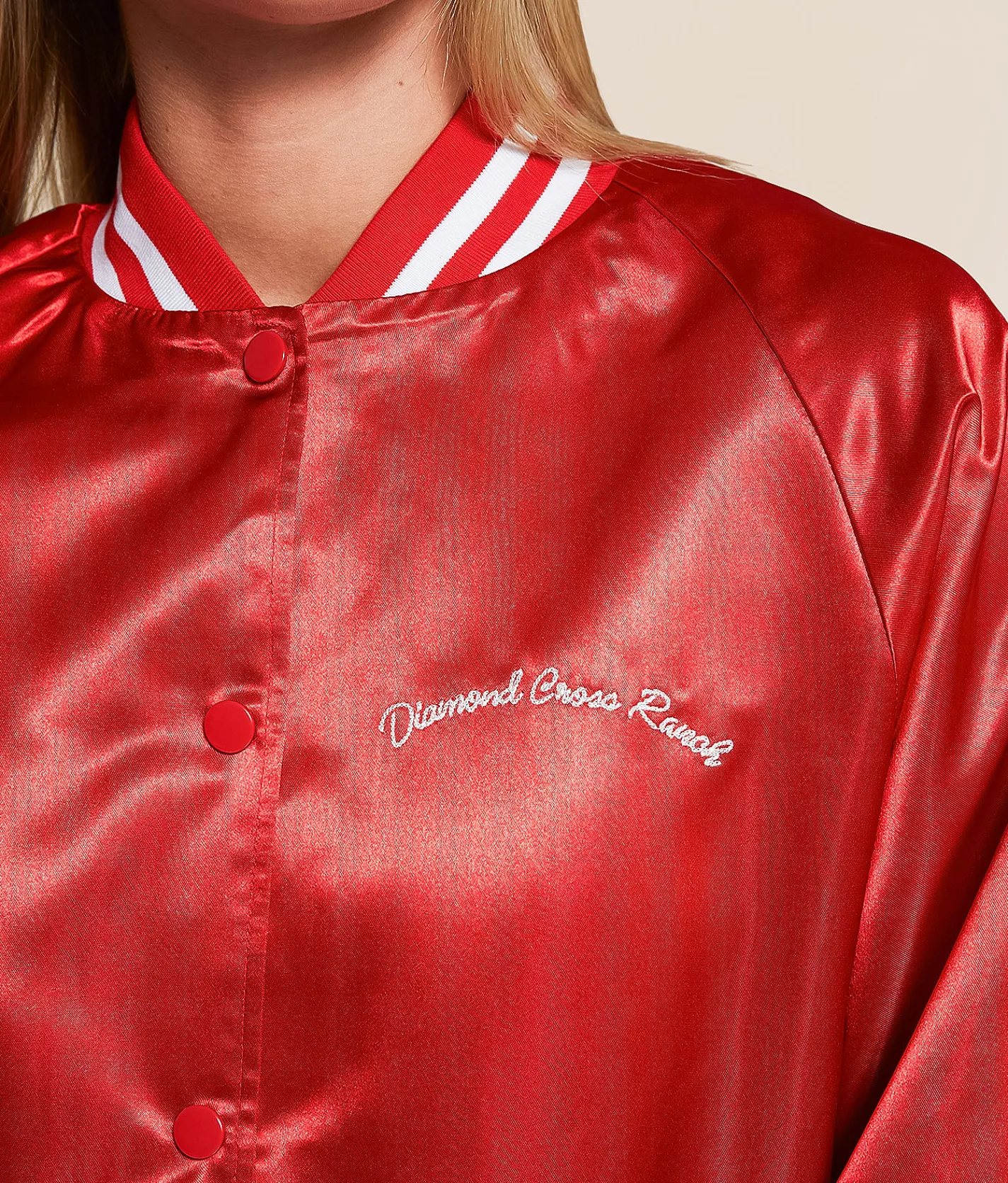 Tops|Coats & Jackets | Z Supply Rodeo Days Satin Retro Jacket Racing Red