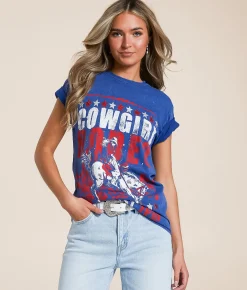 American Highway Rodeo Gal T-Shirt Twilight Lava Wash Hot