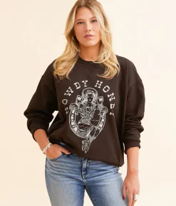 Tops | Ariat Rodeo Honey Oversized Pullover Mole