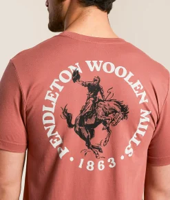 Graphic T-Shirts | Pendleton Rodeo Icon T-Shirt Clay